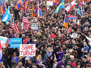 Armenians hit Hollywood for massacre anniversary. (File photo)