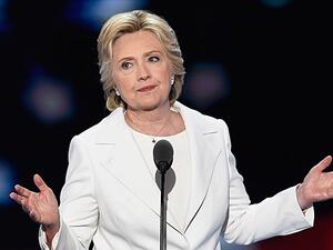 Hillary Clinton at the Democratic National Convention on July 28, 2016 in Philadelphia. (AFP/File)