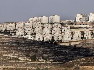 The West Bank settlement of Efrat is seen on September 1, 2014. Settlements are colonies built on stolen Palestinian land and are considered illegal under international law. (AFP/File)