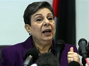 Palestine Liberation Organization (PLO) Executive Committee member Hanan Ashrawi. (AFP/File)