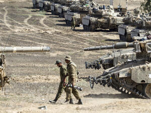 Israeli forces launched multiple raids in towns and villages across the southern occupied West Bank district of Hebron, detaining at least 11 Palestinians. (AFP/File)