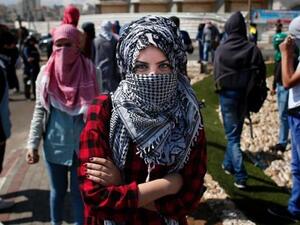 Young Palestinian women are increasingly taking part in anti-Israeli protests in the occupied West Bank. (AFP/File)