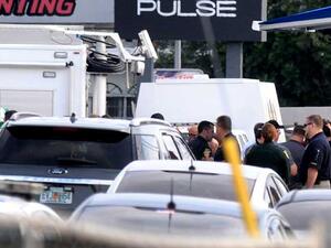 Police officers outside Pulse nightclub after the fatal shooting in Orlando, Florida. (AFP/File)