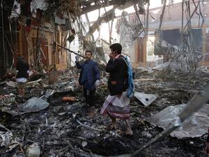 More than 140 people killed in air raid on Yemen funeral hall, according to UN. (AFP/File)