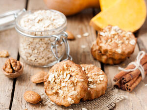 بسكويت الشوفان مع القرفة 