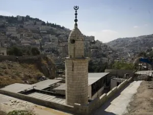 مئذنة لأحد المساجد في مدينة القدس المحتلة