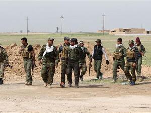 Popular Mobilization Units in Samarra, Iraq, March 2016 (AFP)