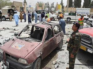 A suicide blast outside a polling station in Quetta's Eastern Bypass area on Wednesday. (AFP/ File)
