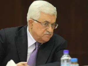 الرئيس الفلسطيني محمود عباس خلال اجتماع للجنة التنفيذية لمنظمة التحرير في رام الله/ا.ف.ب