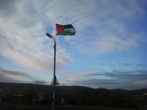 Palestinian flag flies north of border in Northern Ireland (Wikimedia Commons, image for illustrative purposes only)