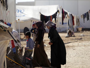 Palestine refugees at a camp in Lebanon. (AFP/ File Photo)
