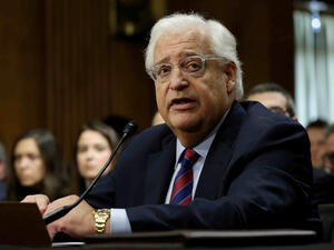 U.S. Ambassador to Israel David Friedman was slammed harshly from Palestinian Authority over his remarks about President Mahmoud Abbas and peace discussions with Israel. (AFP/ File Photo)