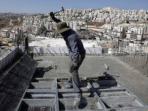 Construction in Har Homa neighborhood in East Jerusalem. (AFP)