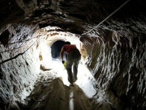 Gaza tunnel, 2014. (AFP)