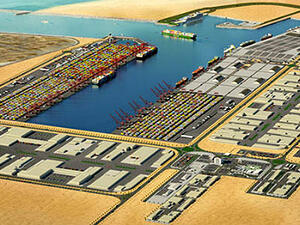 The New Port project is considered to be the largest port development project in the world to be built on unused land. (Ship Technology)