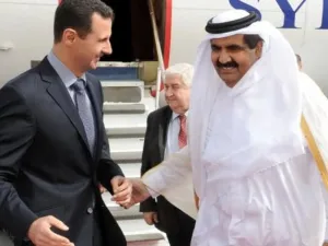 قطر تدعم نظام الاسد 