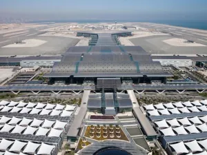 Aerial view of Hamad International Airport. (Construction Week Online)