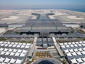 Aerial view of Hamad International Airport. (Construction Week Online)