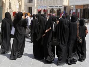 Qatari women represent about half of the national workforce, or 91,000 working age individuals.  (AFP/Valery Hache)