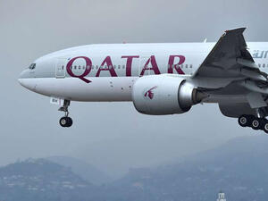 A Qatar Airways aircraft about to landing in an International Airport. (AFP/ File Photo)