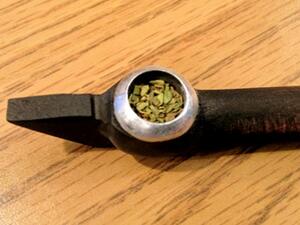  Smoking dokha. A “hit” functions in the same way a puff of a cigarette does, but the higher concentration of tobacco causes a brief sensation of lightheadedness, especially for first-timers. (AFP/File Photo)	