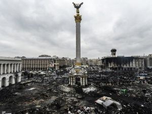 ساحة ما يسمى ب"ثورة الميدان" في أوكرانيا