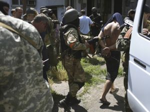 متمردون موالون لروسيا اسقطوا طائرة نقل عسكرية في لوغانسك شرق اوكرانيا