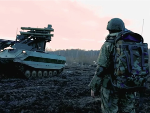 The Uran-9 tank, via (Youtube)