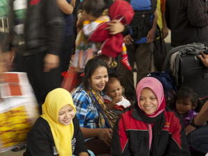 مسلمون آسيويون في رمضان. 