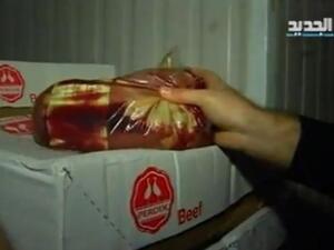 Footage from the Lebanese Warehouse, showing the decaying meats.