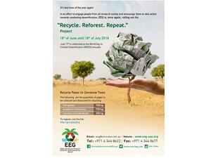 The recycling of the collected paper resulted in the mitigation of 494 metric tons of carbon dioxide emissions and saved 840 MWh of energy, 403 m3 of landfill space and 2,172 trees from being felled. 