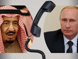 الرئيس الروسي فلاديمير بوتين والعاهل السعودي الملك سلمان بن عبدالعزيز