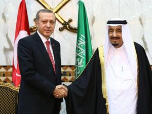الرئيس التركي رجب طيب أردوغان والعاهل السعودي سلمان بن عبد العزيز