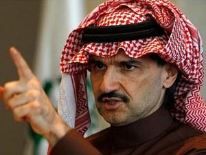 الأمير الوليد بن طلال المحتجز لدى السعودية، بتهم فساد