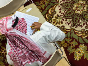 Al-Saraj said that Saudi Vision 2030 was motivating students, encouraging them to create their own businesses. (Shutterstock) 