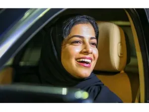 Scores of women drivers drove along busy Tahlia thoroughfare and other streets in the capital Riyadh. (Khaleej Times)