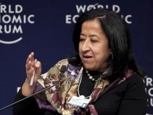 Al Olayan also appears on Forbes’ list of the “World’s 100 Most Powerful Women”. (World Economic Forum)