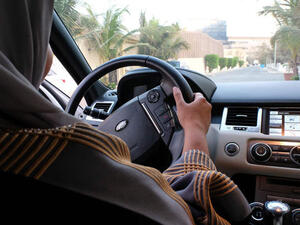 Starting Early: Saudi woman drives around the bloc in preparation for June 24 when ban is lifted on female drivers in the Kingdom (AFP/ File Photo)