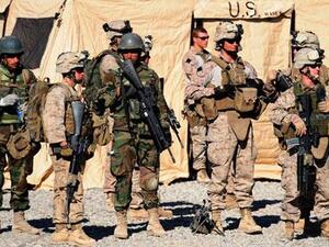 Afghan army soldiers prepare to go on a patrol with US Marines Photo: (AFP/File Photo)