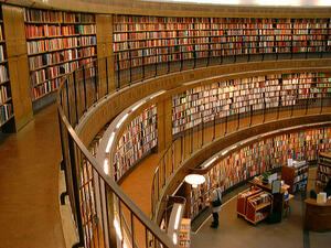 Stockholm Public Library - could Riyadh or Jeddah soon host a similar building? (Wikimedia Commons)