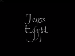 "Jews of Egypt" speaks of the once vibrant community of Hebrews living in Egypt.
