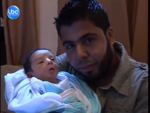 This Lebanese man was willing to go to war if he had a baby girl. (YouTube screenshot)