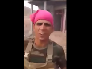 The video, which appeared on YouTube Saturday, went viral across Arabic social media Sunday with more than 200 tweets per minute.  (YouTube)