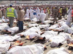 The chaotic scene unfolded in the city of Mine, just outside the holy city of Mecca. (AFP/File)