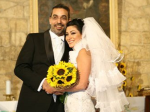 Maya and her hubby on their wedding day. (Elcinema.com)