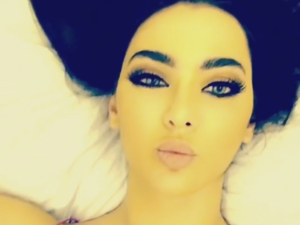 Amar greets her fans from her bed. (Instagram)