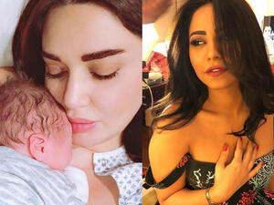 Egyptian singer Sherine Abdelwahab congratulated her friend Cyrine Abdelnour for having her second child (Source: cyrineanour - sheirne - Instagram)