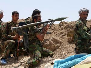 Shia militiamen in the Anbar province of Iraq. (AFP/File)