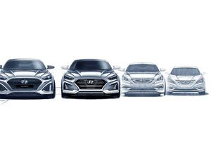 Hyundai will launch its refreshed Sonata mid-sized sedan in Africa and the Middle East next month. 
