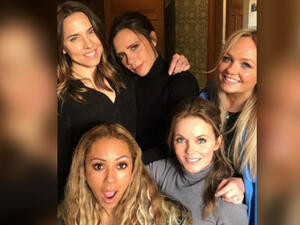 The latest: The Spice Girls, seen after reuniting for a lunch earlier this month, are believed to have signed contracts for concerts in the UK and the US (Source: @officialmelb - Instagram)